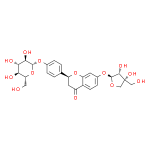 甘草苷元-7-O-D-芹糖-4'-O-D-葡萄糖苷